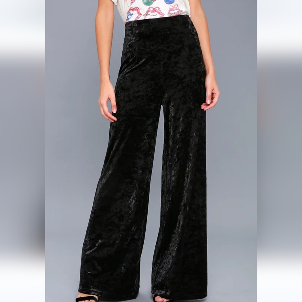 Lulu's Black Wide Leg Pants